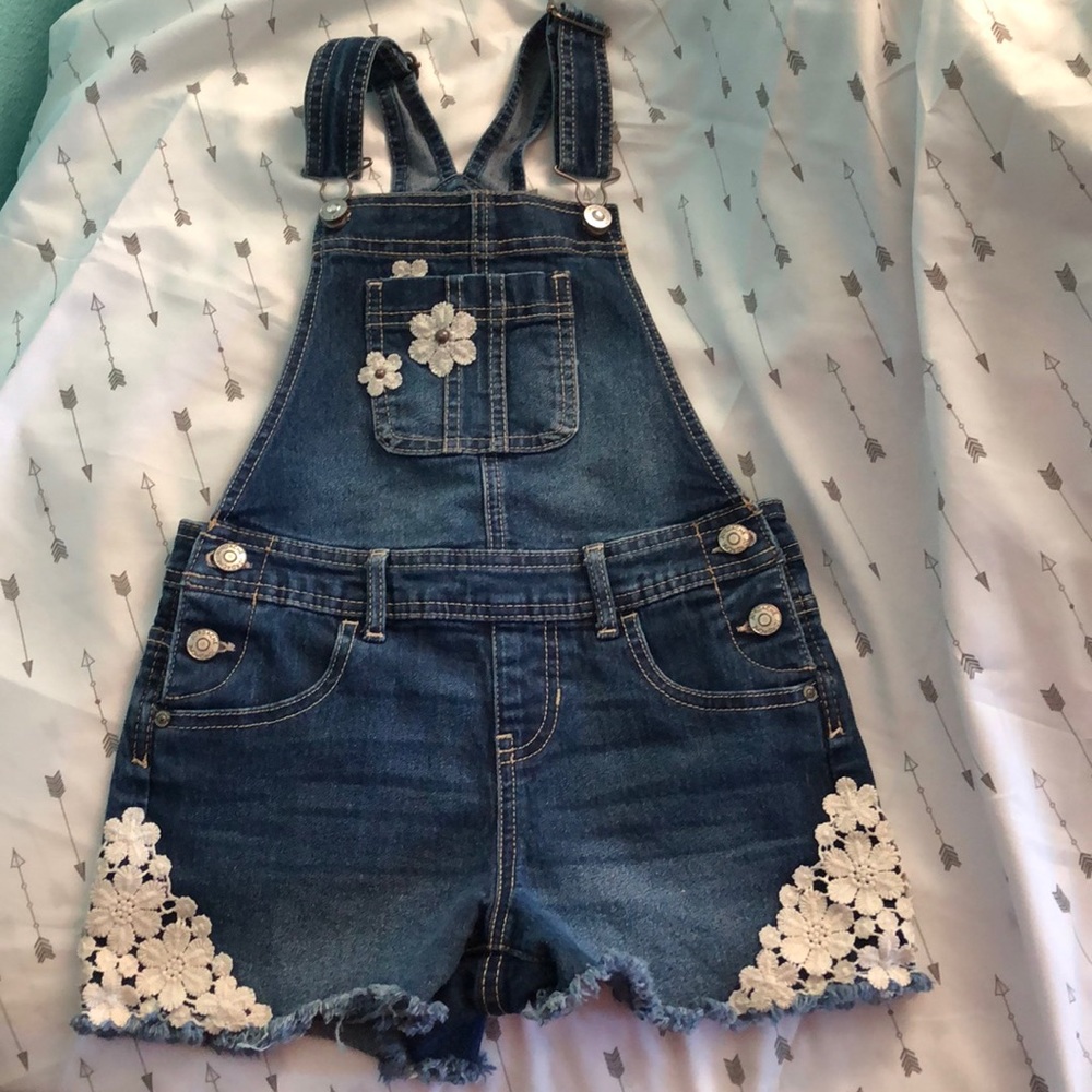 Jordache overall shorts size little girls 7-8